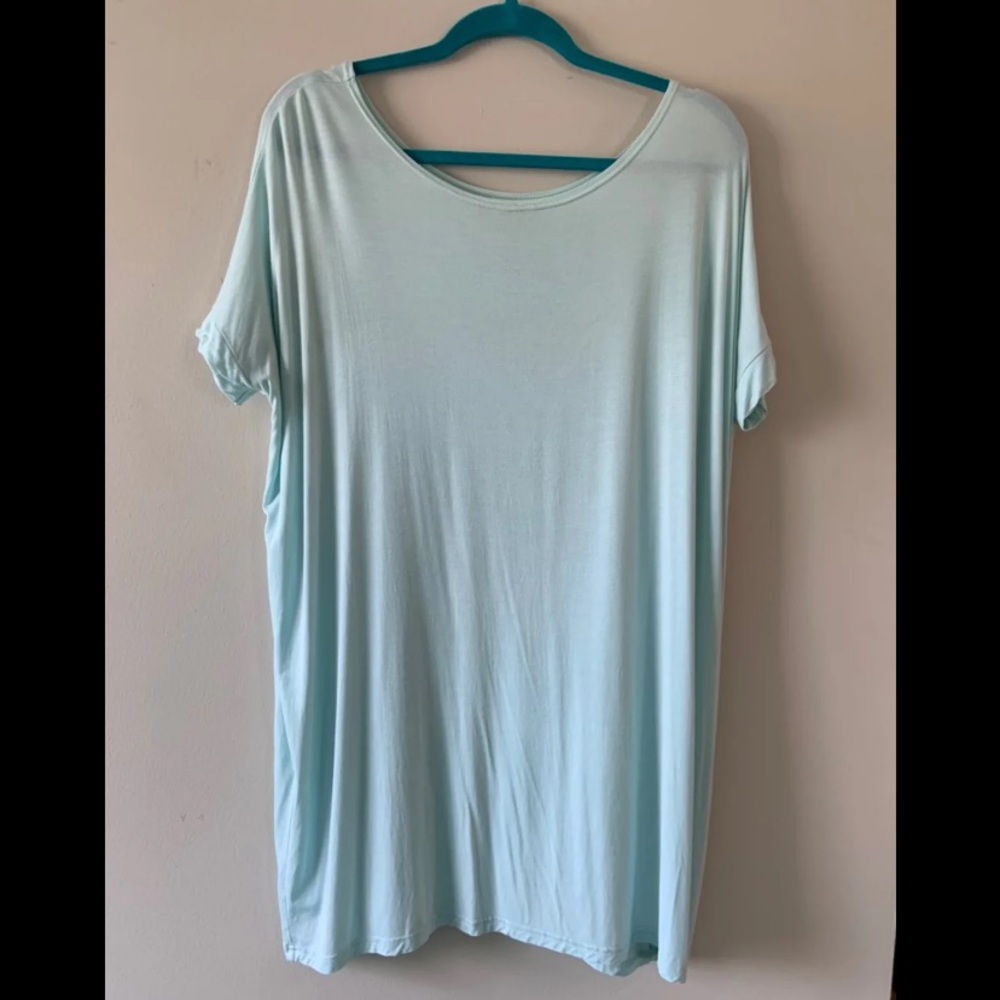 Blue Piko Dress